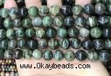 CAA4967 15.5 inches 10mm round green dendritic agate beads