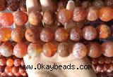 CAA5077 15.5 inches 18mm round red dragon veins agate beads