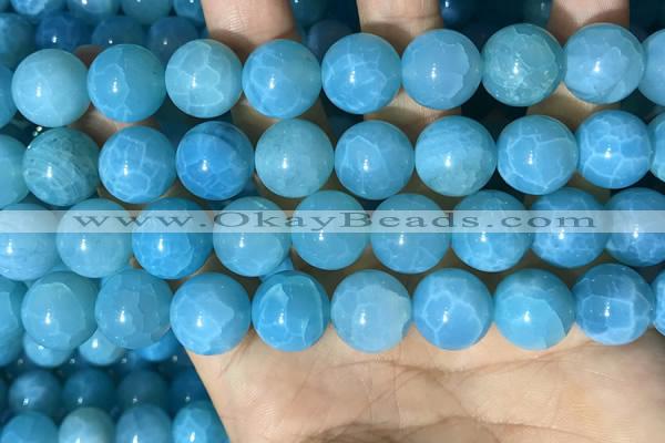 CAA5146 15.5 inches 14mm round dragon veins agate beads wholesale