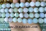 CAA5223 15.5 inches 12mm faceted round banded agate beads