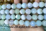 CAA5225 15.5 inches 16mm faceted round banded agate beads