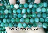 CAA5236 15.5 inches 10mm faceted round banded agate beads