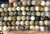 CAA5258 15.5 inches 10mm round dendrite agate beads wholesale