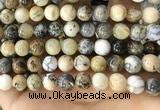 CAA5259 15.5 inches 12mm round dendrite agate beads wholesale