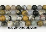 CAA5334 15.5 inches 12mm round ocean agate beads wholesale