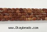 CAA5351 15.5 inches 10*14mm drum agate gemstone beads