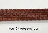 CAA5352 15.5 inches 10*14mm drum agate gemstone beads