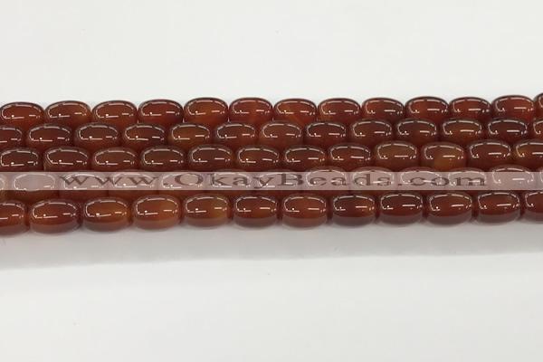 CAA5352 15.5 inches 10*14mm drum agate gemstone beads