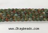 CAA5361 15.5 inches 8*12mm twisted rice agate gemstone beads