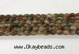 CAA5363 15.5 inches 8*12mm twisted rice agate gemstone beads