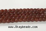 CAA5364 15.5 inches 8*12mm twisted rice agate gemstone beads