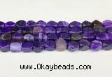 CAA5370 15.5 inches 10*12mm - 11*16mm faceted nuggets agate beads