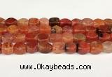 CAA5373 15.5 inches 10*12mm - 11*16mm faceted nuggets agate beads