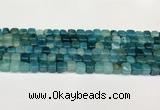 CAA5383 15.5 inches 6*7mm - 8*8mm nuggets agate gemstone beads