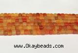 CAA5388 15.5 inches 6*7mm - 8*8mm nuggets agate gemstone beads