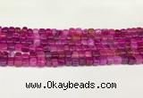 CAA5390 15.5 inches 6*7mm - 8*8mm nuggets agate gemstone beads