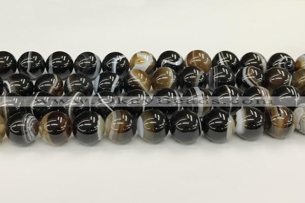 CAA5431 15.5 inches 14mm round agate gemstone beads