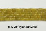 CAA5439 15.5 inches 6*8mm faceted rondelle agate gemstone beads