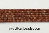 CAA5441 15.5 inches 6*8mm faceted rondelle agate gemstone beads