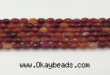 CAA5458 15.5 inches 8*12mm faceted rice agate beads