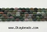 CAA5471 15.5 inches 8*12mm faceted rice agate beads