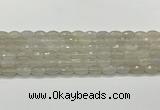 CAA5480 15.5 inches 8*12mm faceted rice agate beads