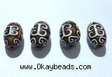 CAA5719 20*30mm drum tibetan agate dzi beads wholesale