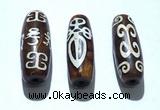 CAA5721 14*40mm drum tibetan agate dzi beads wholesale