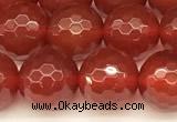 CAA5741 15 inches 8mm faceted round red agate beads