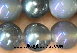 CAA5824 15 inches 8mm round AB-color agate beads