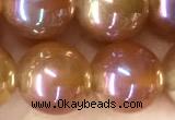 CAA5827 15 inches 10mm round AB-color agate beads