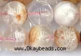 CAA5851 15 inches 9mm - 10mm round sakura agate beads