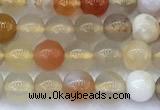 CAA5905 15 inches 4mm round colorful agate gemstone beads