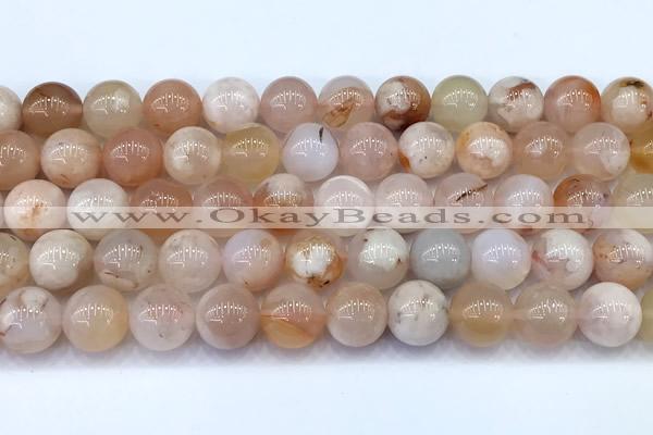 CAA5915 15 inches 10mm round sakura agate gemstone beads