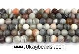 CAA6132 15 inches 8mm round Botswana agate beads wholesale