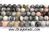 CAA6133 15 inches 10mm round Botswana agate beads wholesale