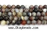 CAA6140 15 inches 10mm round Botswana agate beads wholesale