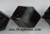 CAA620 15.5 inches 20*20mm faceted cube dragon veins agate beads