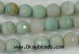 CAA715 15.5 inches 10mm faceted round fire crackle agate beads