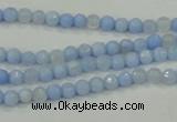 CAA734 15.5 inches 4mm faceted round blue lace agate beads wholesale