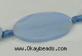 CAA743 15.5 inches 21*40mm oval blue lace agate beads wholesale