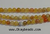 CAA86 15.5 inches 4mm round botswana agate gemstone beads