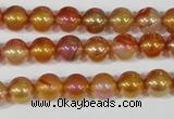 CAA869 15.5 inches 8mm round AB-color red agate beads