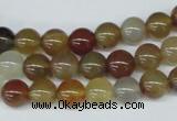 CAA891 15.5 inches 8mm round agate gemstone beads wholesale