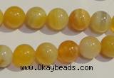 CAA91 15.5 inches 14mm round botswana agate gemstone beads