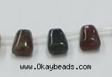 CAB130 15.5 inches 8*12mm trapezoid india agate gemstone beads