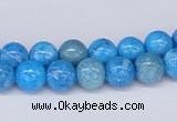 CAB221 15.5 inches 8mm round blue crazy lace agate beads