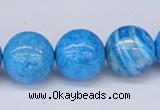 CAB224 15.5 inches 16mm round blue crazy lace agate beads