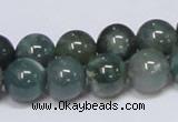 CAB386 15.5 inches 12mm round moss agate gemstone beads wholesale