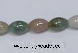 CAB439 15.5 inches 9*12mm rice indian agate gemstone beads wholesale